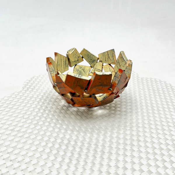 Geode Vessel, Petite: Orange Sherbert by Susan Madacsi, Image 2.