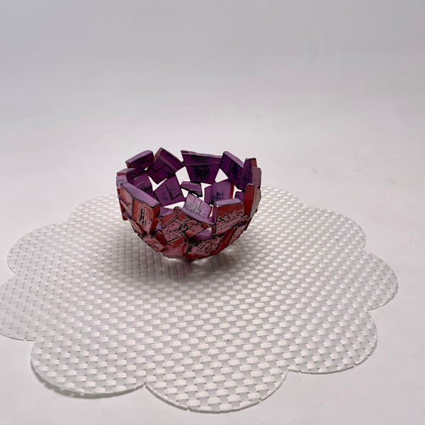 Geode Vessel Petite, Pink Flamingo by Susan Madacsi, Image 1.