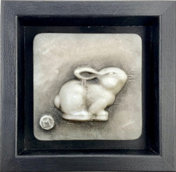 Rabbit, Rabbit, Rabbit!, Opaque White by Susan Madacsi