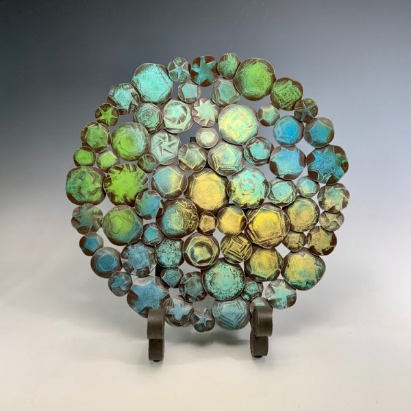Twin Springs Medallion Platter by Susan Madacsi