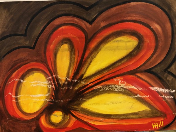 Setting Sun Flower by Harriet Hill