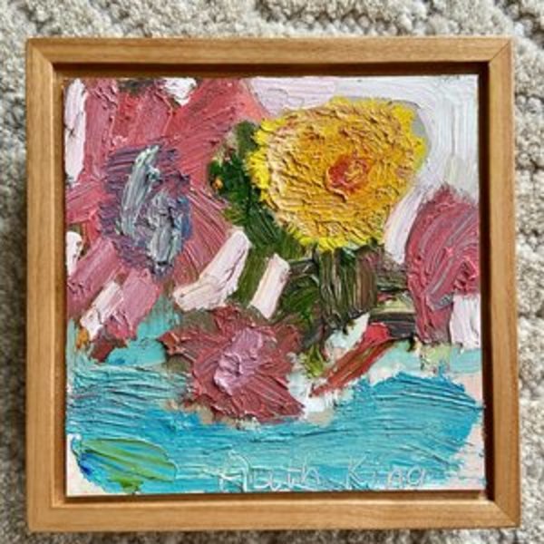Ruthie's Floral Original Oil Painting by Emily Fox King