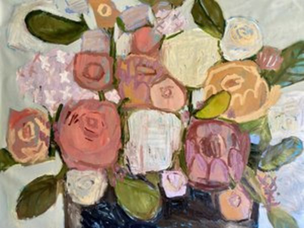 The Best Thing Original flat lay oil painting by Emily Fox King