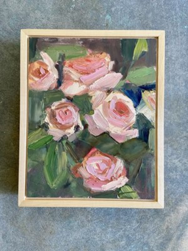 Noon in the Garden Original Oil Painting by Emily Fox King