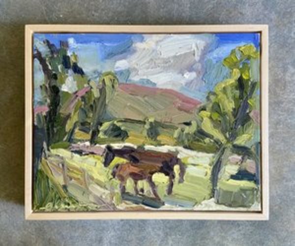 Mama Horsey Original Oil Painting by Emily Fox King