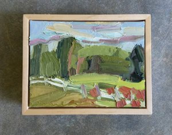 Poppies in the Pasture Original Oil Painting by Emily Fox King