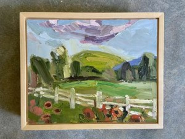 Pasture Hill Original Oil Painting by Emily Fox King