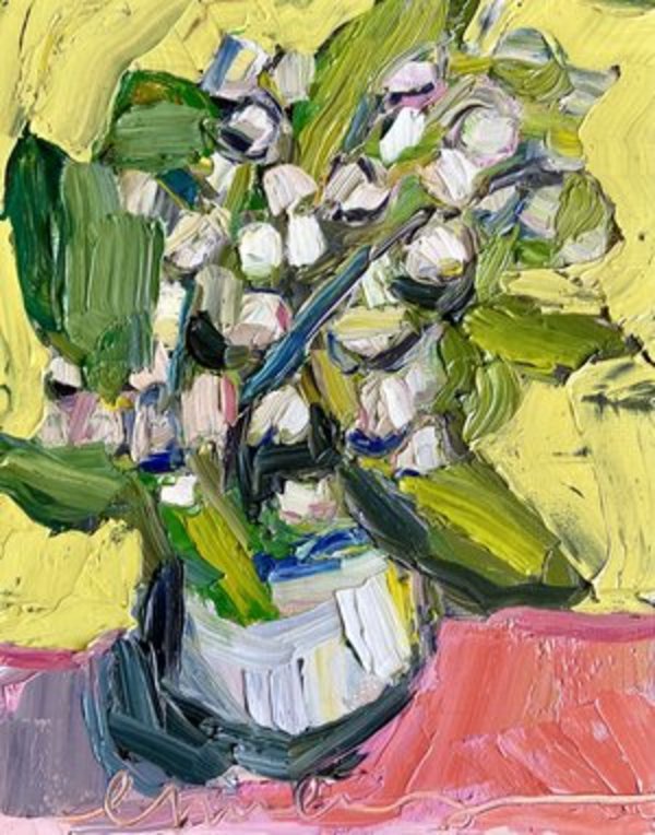 Lily of the Valley Baby Original Oil Painting by Emily Fox King