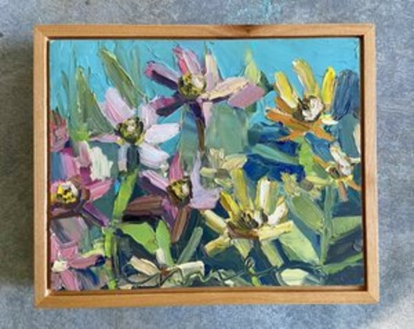 Cosmos Original Oil Painting by Emily Fox King