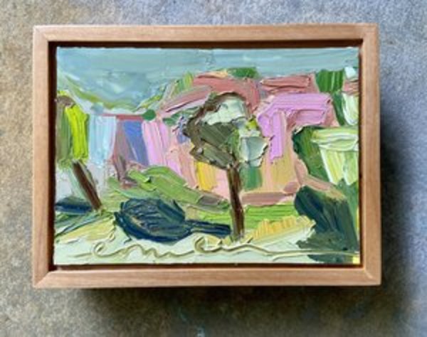 Desert Trees Original Oil Painting by Emily Fox King