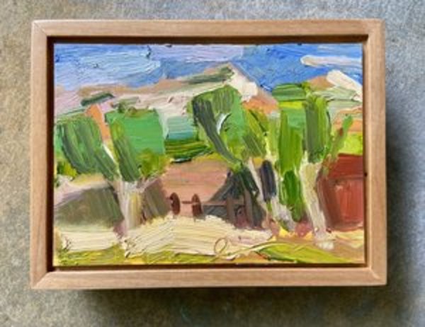 Pasture View Original Oil Painting by Emily Fox King