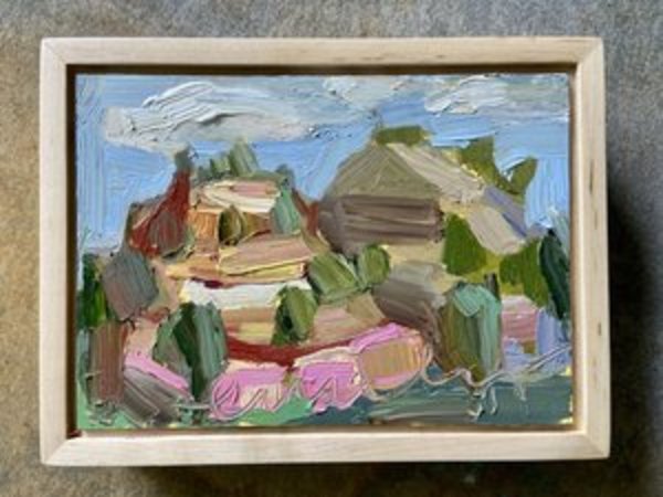 Cupcake Mountain Original Oil Painting by Emily Fox King