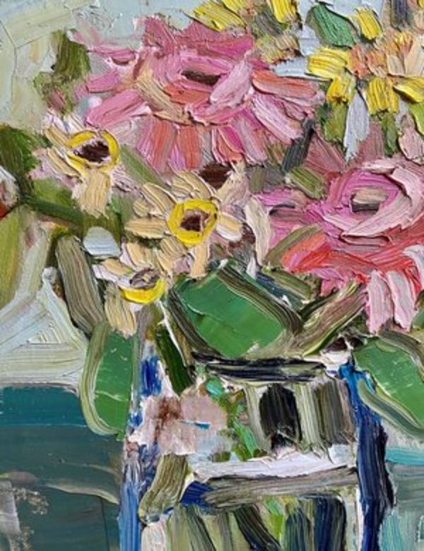 Noon Sun Original Oil Painting by Emily Fox King