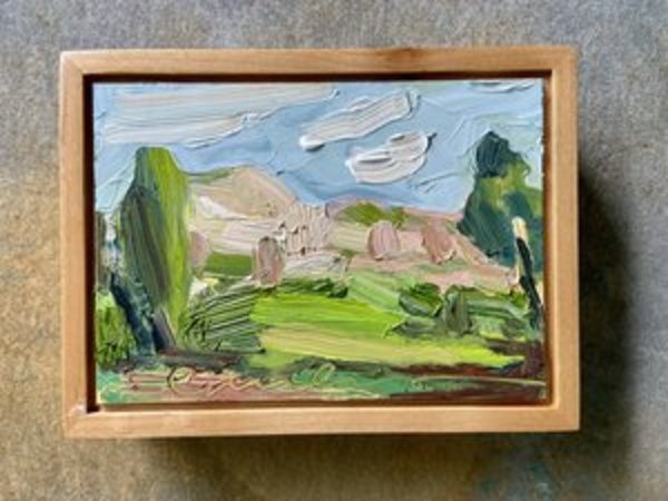 Dog Mountain Original Oil Painting by Emily Fox King