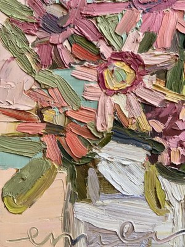 Orange Sherbet Original Oil Painting by Emily Fox King