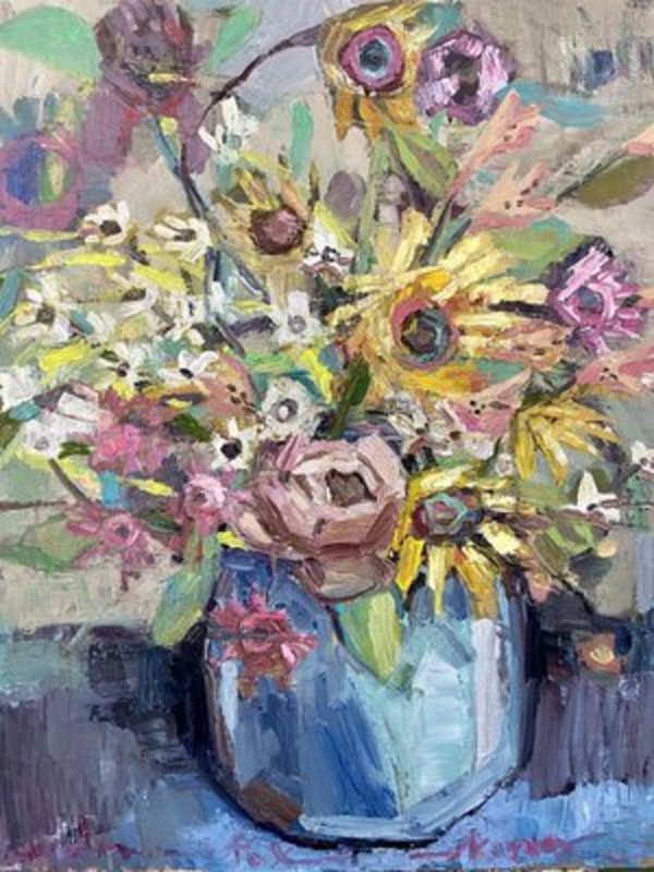 It All Works Out Original Oil Painting by Emily Fox King