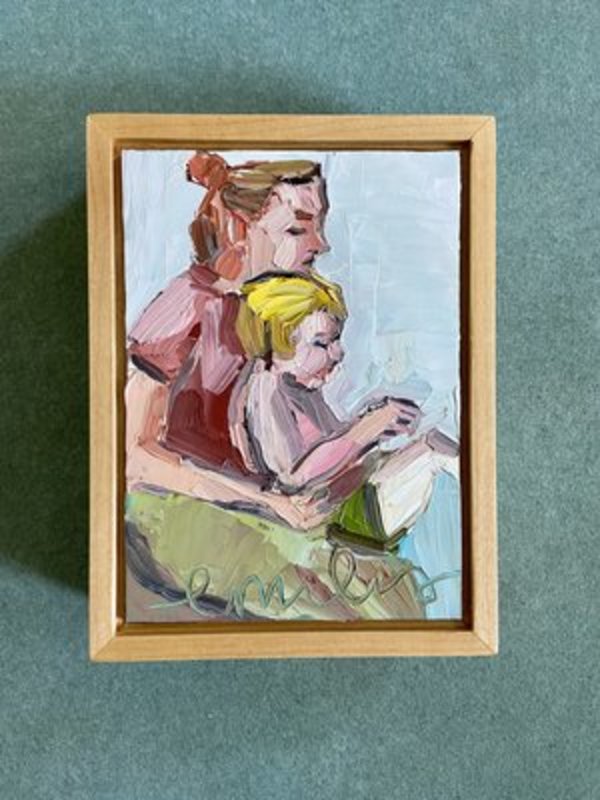 Sunday Tights  Original Oil Painting by Emily Fox King