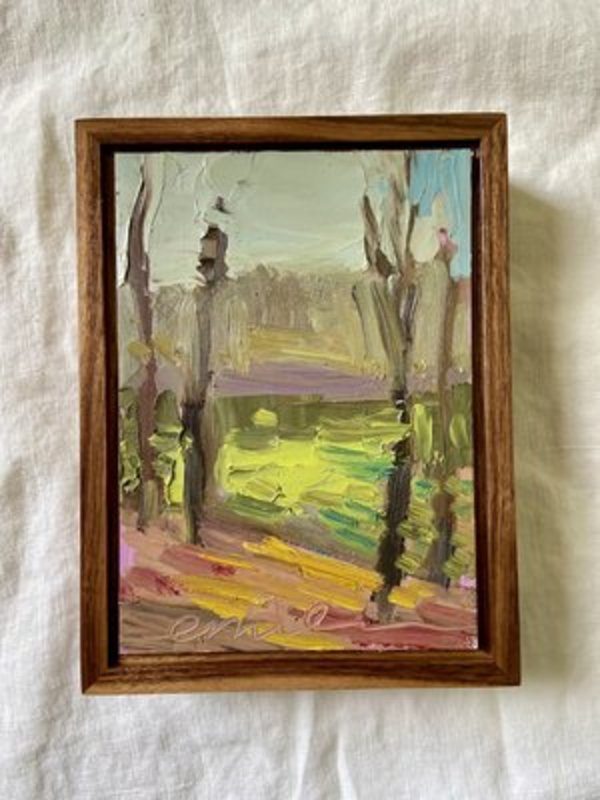 Woods in Spring Original Oil Painting by Emily Fox King