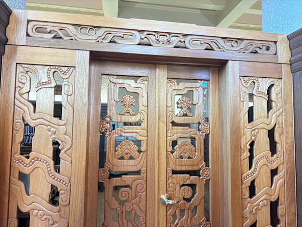Berkeley Library Gates by Miles Karpilow
