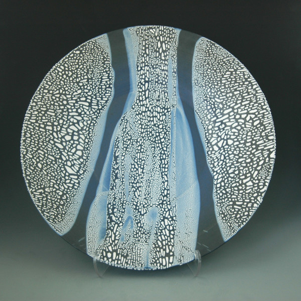 Black & Blue Lichen Platter Study #2 by Michael  Bonds