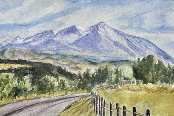 Sopris from Watson Divide by Amy Beidleman