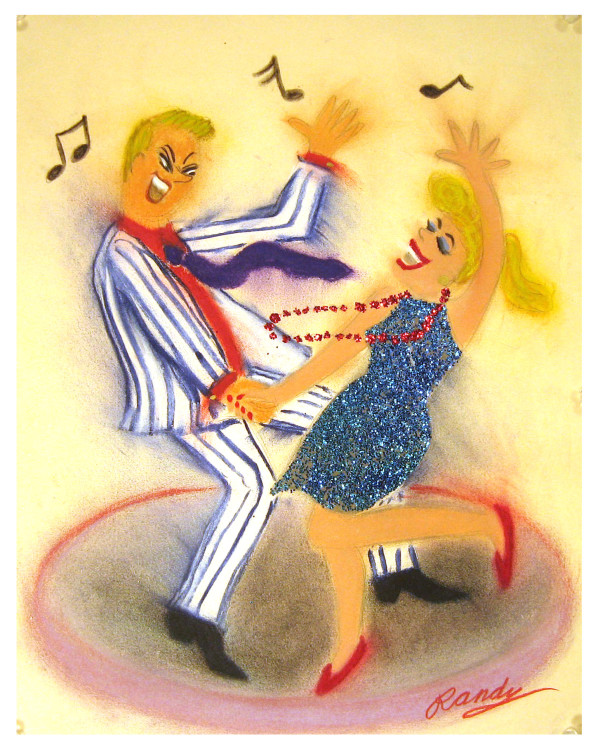 Blonde Dancing Couple by Randy Stevens