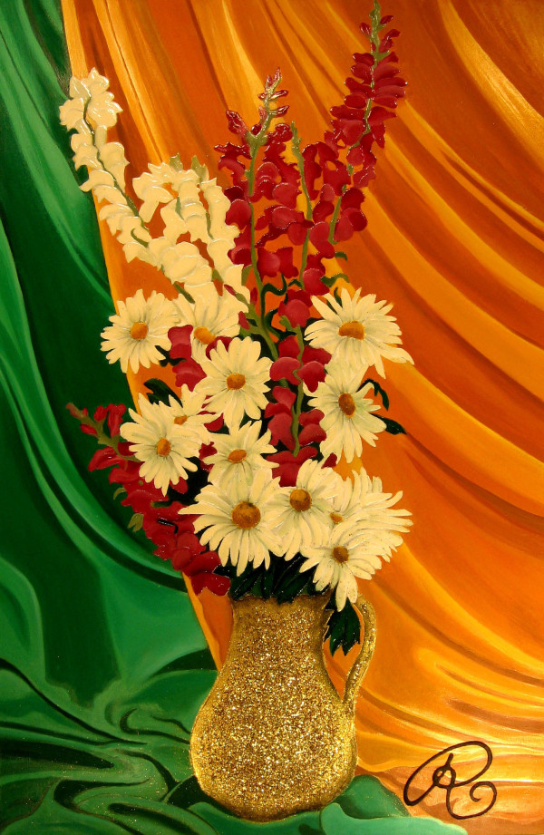 Floral Arrangement II (Color Scheme B) by Randy Stevens