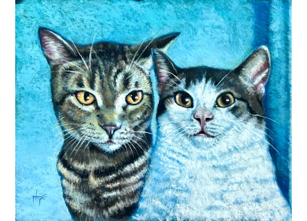 Portrait of Clementine & Lily by Hope Martin