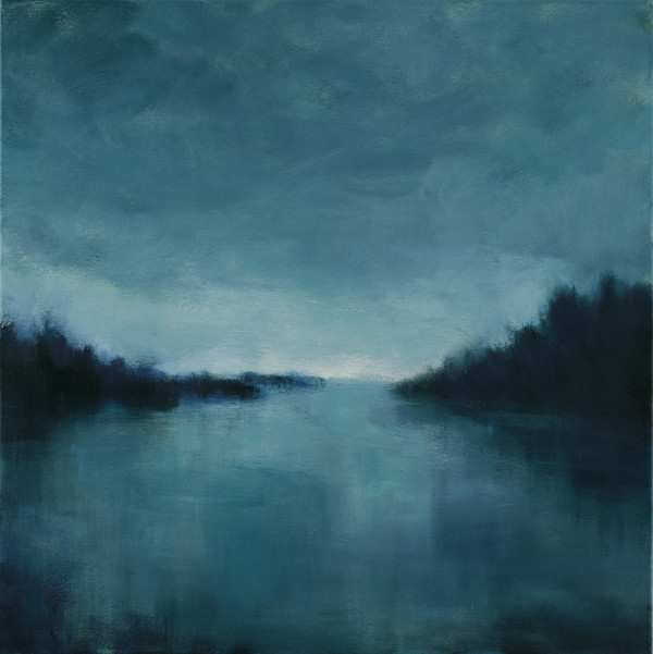 Evening Marsh Gray light by Victoria Veedell