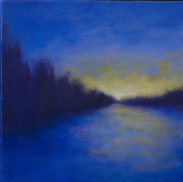 Last light on the lake by Victoria Veedell