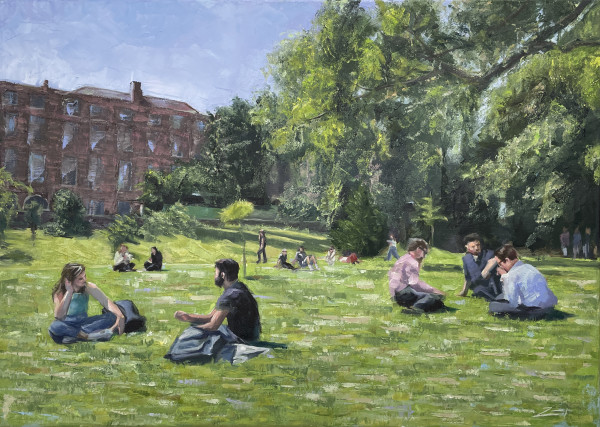 Lunchtime in Merrion Square by Zanya Dahl