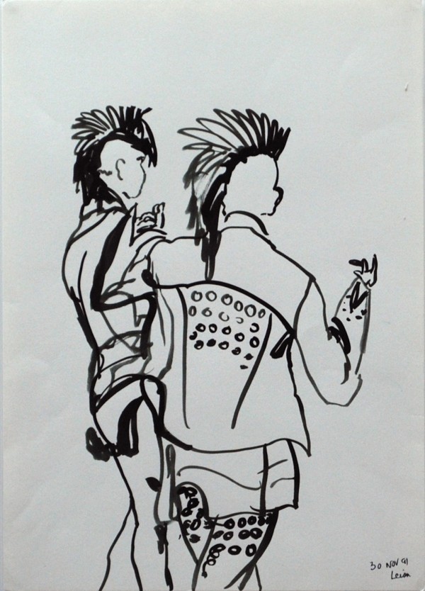 Punker sketch by Leisa Shannon Corbett