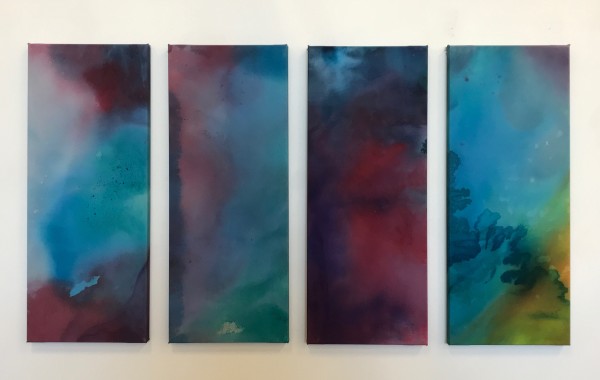 Les Gros Islets (4 panel piece) by McCain McMurray