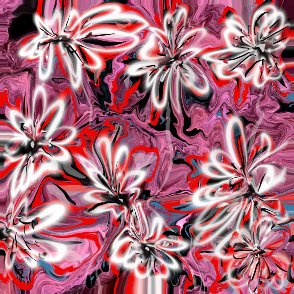 Vibrant Flowers by Kenneth Wilan