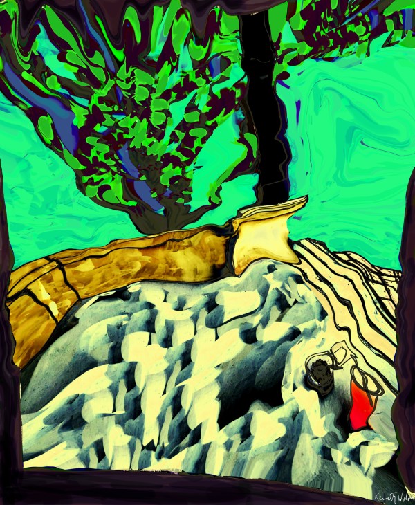 Tree And Porch by Kenneth Wilan