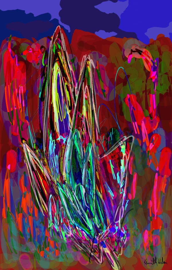 Flower, Field of Red - Day by Kenneth Wilan