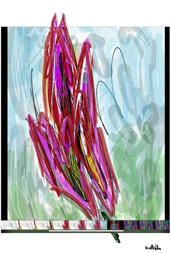 Flower in Window by Kenneth Wilan