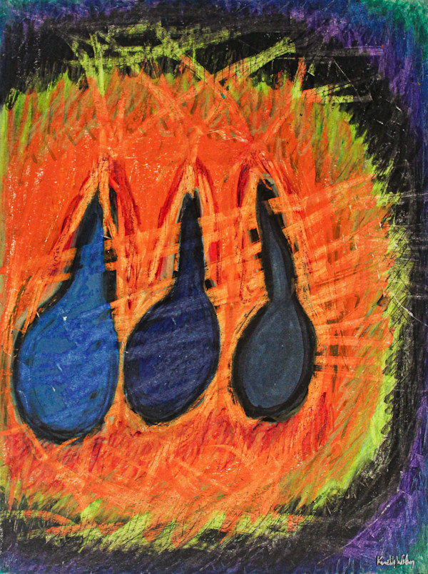 Music Notes Floating in the Round Surrounded by Corona by Kenneth Wilan