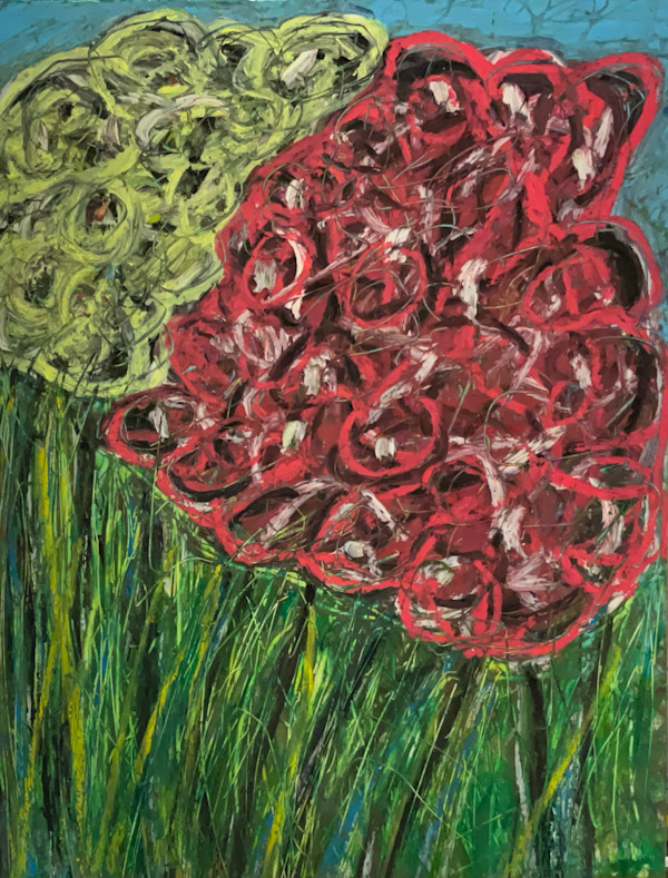 Flower Bouquet YellowRedWhite by Kenneth Wilan