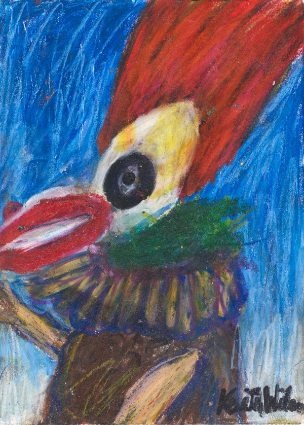 Bird Clown with Ruff by Kenneth Wilan