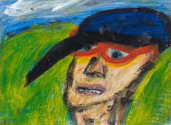 Man with Baseball Cap, Trepidation/Concern/Unsure by Kenneth Wilan