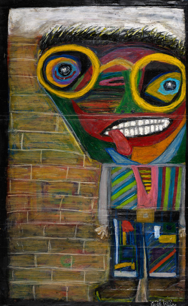Self Portrait, happy alien by Kenneth Wilan
