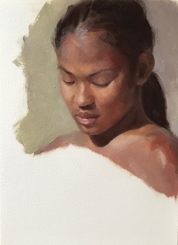 Oil Portrait - young girl