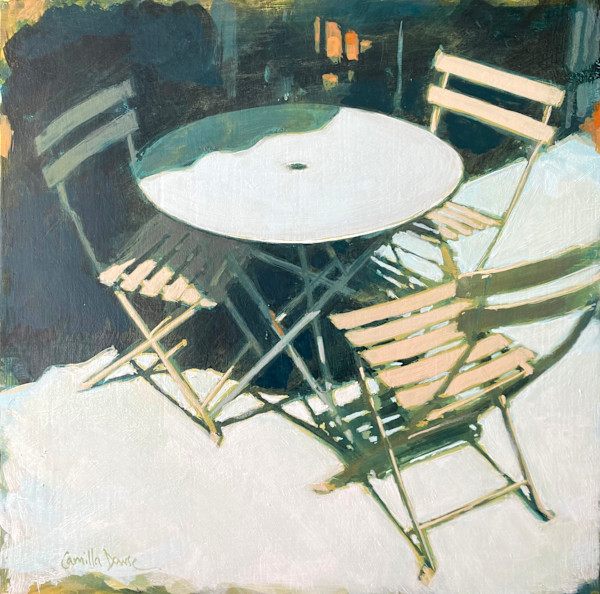 A table & three chairs by Camilla Dowse, Image 1.