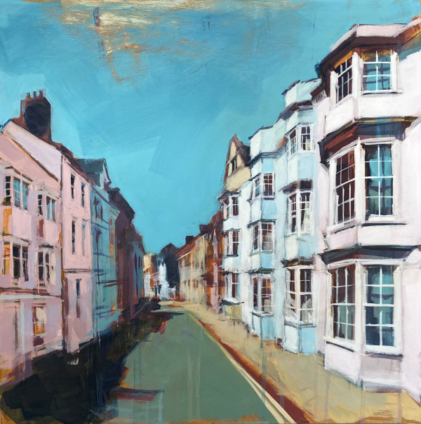 Townhouses at midday (Holywell Street, Oxford) by Camilla Dowse