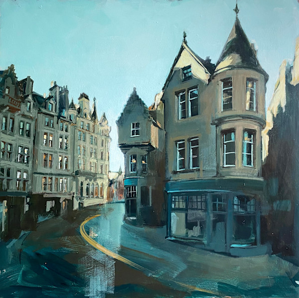 Cockburn Street towards High Street, Edinburgh by Camilla Dowse