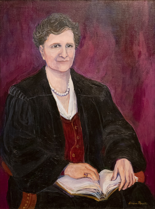 Portrait of Justice Florence Ellinwood Allen by Diane Powell