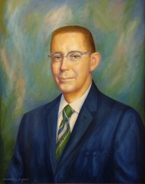 Portrait of Law Librarian and Master Commissioner Wilbur G. Cory by Marion Ryan