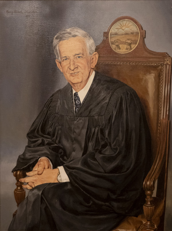 Portrait of Justice C. William O'Neill by Nancy Bunch Sheridan