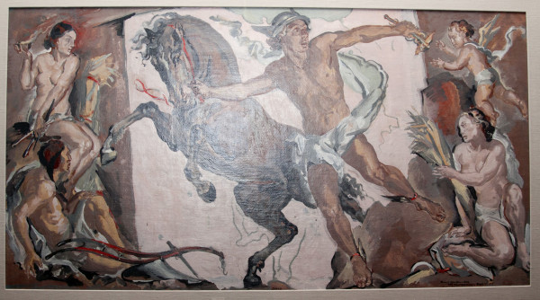Mercury (Study for Courtroom Ceiling Mural) by Rudolph Scheffler